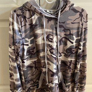 Angashion Camo Light Hoodie Sweatshirt (Small)